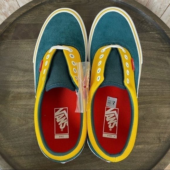 Vans Era Pro Prime Atlantic/Gold Sneaker Size 8.5 Women - Picture 6 of 10